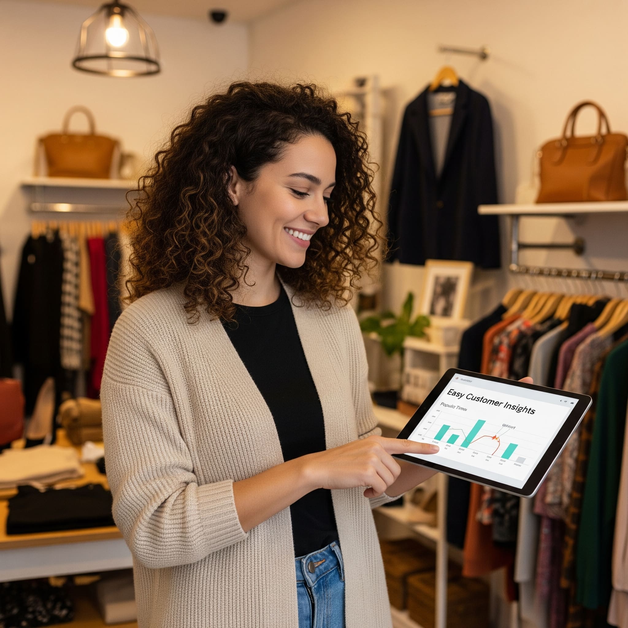 Interno di un moderno negozio di abbigliamento